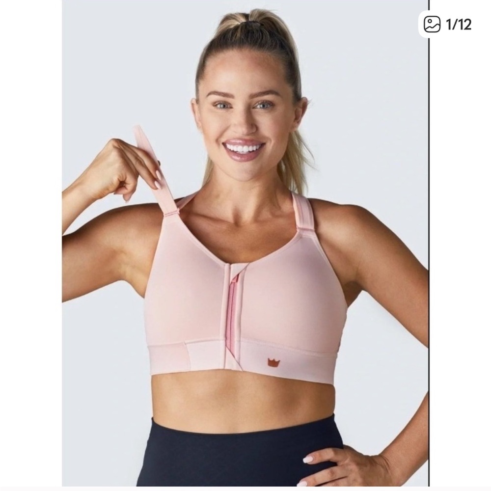 NWT SHEFIT FLEX Blush Sports Bra Sz 1Lux Supportive Activewear Medium Impact